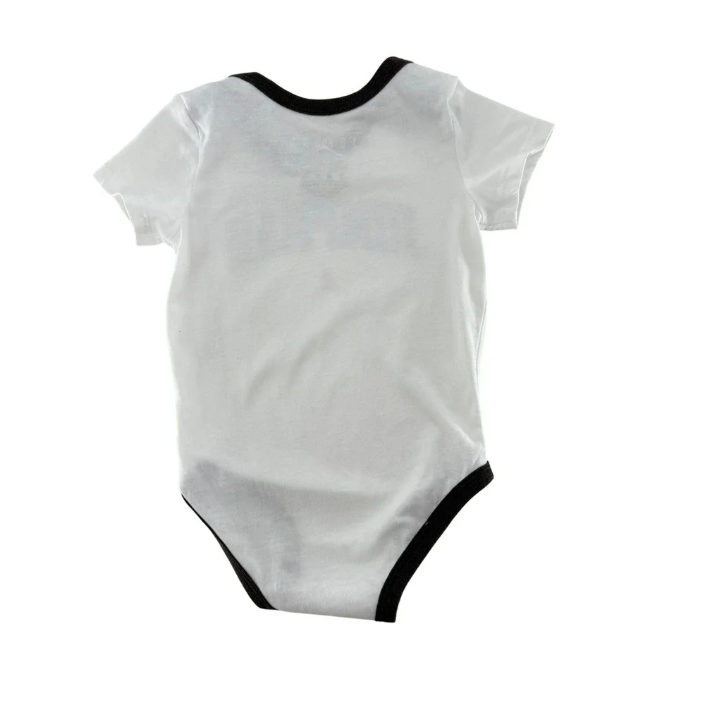 Baby Onesie White Brown‎ Short Sleeve Bodysuit Infant 12M